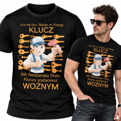 KOSZULKA ŚMIESZNA UCZ SIĘ UCZ SZKOŁA